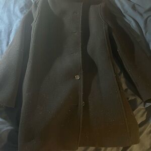 J. Crew Classic Black Trench Coat